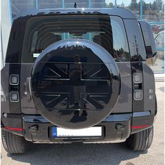 Κάλυμμα Ρεζέρβας Type Union Jack Για Land Rover Defender (L663) 2019+ Πλαστικό Μαύρο Γυαλιστερό-thumb-5