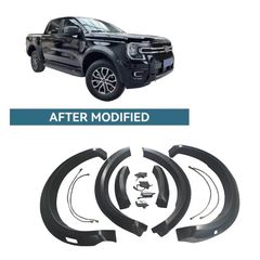 Πλαϊνά Φτερά Τροχών Για Ford Ranger T9 2022+ Upgrade "Raptor Look" Σετ 6 Τεμαχίων
