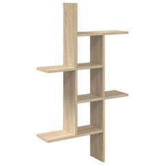 vidaXL Ράφι Τοίχου Sonoma Δρυς 61 x 15 x 102 εκ Επεξεργασμένο Ξύλο