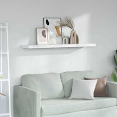 vidaXL Ράφι Τοίχου Επιτοίχιο Λευκό Μάρμαρο 120 x 23,5 x 3,8 cm