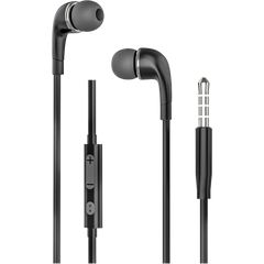 MLK+ ML-619 Ενσύρματα Ακουστικά In-Ear με Μικρόφωνο Jack 3.5mm Braided Καλώδιο Μαύρο