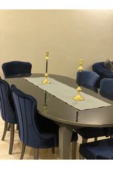 Stewehome Διακοσμητικός δρομέας από ύφασμα για μοντέρνα διακόσμηση γκρι 1 τεμ 145x40 cm