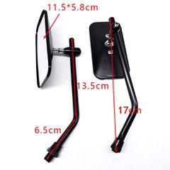 Καθρέφτες καινούργιοι μαύροι classic chopper Universal-thumb-2