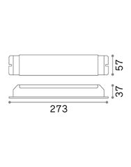 Driver LED Τροφοδοτικό DALI/PUSH 150W 24Vdc Ideal Lux 244587
