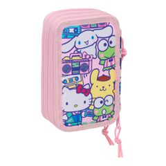 Hello Kitty & Friends triple pencil case 37pcs-thumb-1