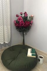 Stewehome Μικρό στρογγυλό μαξιλάρι δαπέδου με μαξιλάρι σε χακί χρώμα Χακί 60x60 cm