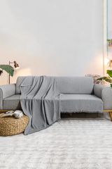 Stewehome Κάλυμμα καναπέ από βαμβακερό ύφασμα με ριγέ σχέδιο 170x200 cm