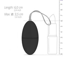 EasyToys - Remote Control Vibrating Egg - Black-thumb-4