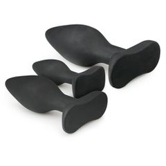 Black Silicone Buttplug Set-thumb-3