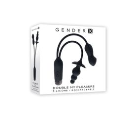 Evolved Novelties - Double My Pleasure - Black-thumb-1
