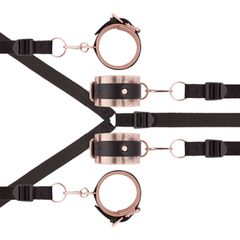 Rosy Gold - Under-Mattress Restraint Set - Black-thumb-3