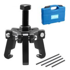 VEVOR Harmonic Balancer Puller Kit, ρυθμιζόμενο εξολκέα 3 ​​σιαγόνων που ταιριάζει στα πιο πρόσφατα μοντέλα οχημάτων, σετ εξολκέα τροχαλίας 3 σιαγόνων με 4 ράβδους εξαναγκασμού για αφαίρεση αρμονικών