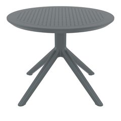 SKY DARK GREY MINI Φ60X45εκ. ΤΡΑΠΕΖΙ ΠΟΛ/ΝΙΟΥ
