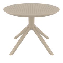 SKY TAUPE MINI Φ60X45εκ. ΤΡΑΠΕΖΙ ΠΟΛ/ΝΙΟΥ