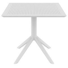 SKY WHITE 80X80X74εκ. ΤΡΑΠΕΖΙ ΠΟΛ/ΝΙΟΥ