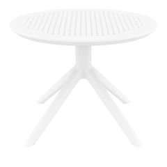 SKY WHITE MINI Φ60X45εκ. ΤΡΑΠΕΖΙ ΠΟΛ/ΝΙΟΥ