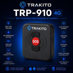 TRAKITO™ TRP-910 φορητό SOS GPS tracker – Μίνι συσκευή ασφαλείας με κουμπί πανικού
