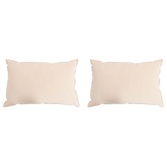 vidaXL Μαξιλάρι 2 τμχ. 40 x 60 cm Όλες οι εποχές Ίνα Καπόκ Μπεζ