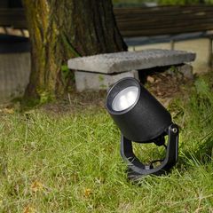 FUMAGALLI MINITOMMY-EL SPIKE ΠΡΟΒΟΛΕΑΣ ΜΕ ΚΑΡΦΙ 3,5W GU10 2CCT (2700/4000K) 310X122X135mm ΜΑΥΡΟΣ Eurolamp 145-26106