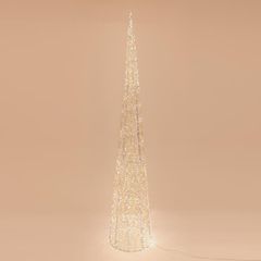 ΚΩΝΟΣ ΦΩΤΙΖΟΜΕΝΟΣ ΙΡΙΔΙΖΩΝ 210cm, 2400 LED, 31V ΜΕΤΑΣΧΗΜΑΤΙΣΤΗ, TIMER, ΑΣΗΜΙ ΧΑΛΚΙΝΟ ΚΑΛΩΔΙΟ, ΘΕΡΜΟ ΛΕΥΚΟ LED, ΠΡΟΕΚΤΑΣΗ ΠΑΡΟΧΗΣ 5m, IP44 Eurolamp 600-22485