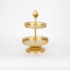 ΟΡΝΤΕΡΒΙΕΡΑ ΜΕΤΑΛΛΙΚΗ ΧΡΥΣΗ 25.5x25.5x40.5cm Eurolamp 754-11019