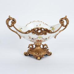 ΦΟΝΤΑΝΙΕΡΑ ΠΟΛΥΡΕΖΙΝ ΛΕΥΚΗ - ΧΡΥΣΗ 35x20x23cm Eurolamp 752-21013