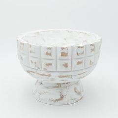 ΔΙΑΚΟΣΜΗΤΙΚΟ ΜΠΩΛ ΞΥΛΙΝΟ ΛΕΥΚΟ-ΚΑΦΕ 24x17.5cm Eurolamp 819-00403