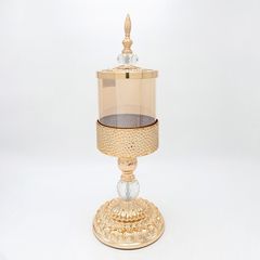 ΦΟΝΤΑΝΙΕΡΑ ΓΥΑΛΙΝΗ ΜΕ ΜΕΤΤΑΛΟ ΧΡΥΣΟ 15x45cm Eurolamp 819-00257