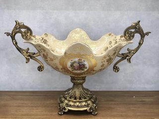 ΦΟΝΤΑΝΙΕΡΑ ΠΟΡΣΕΛΑΝΗ ΜΠΕΖ - ΧΡΥΣΗ 52x26x34cm Eurolamp 819-00087
