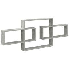 vidaXL Ράφι Τοίχου Γκρι Σκυροδέματος 130 x 10 x 50 εκ.