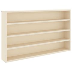 vidaXL Κάθετο Εκθετήριο Τοίχου Επιτοίχιο Μπεζ 60 x 8,5 x 37 εκ.