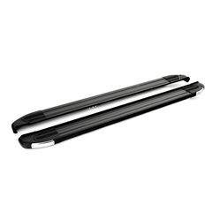 Πλαϊνά σκαλοπάτια Turtle Brillant μαύρα συμβατά με Toyota Hilux Revo (VIII) 4dr (Double Cab)