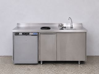 Coffee Station 1.70m ΙΝΟΧ με Ψυγείο Back Bar ΚΩΔ: 0826-3422
