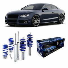 Ρυθμιζόμενη Ανάρτηση Kαθ Ύψος JOM Blueline Κιτ Coilover για Audi A5 (B8 / 8T) - 4 Tμχ. -1.8 TFSI, 2.0 TDI, 2.0 TFSI, 2.7 TDI, 3.0 TDI, 3.2 FSI (741122)