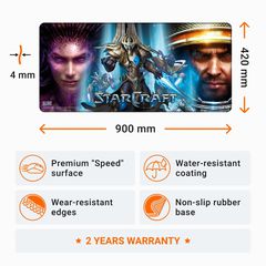 Starcraft 2 - Mousepad (Races)-thumb-1