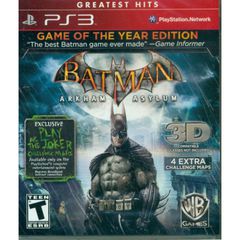 Batman: Arkham Asylum - Game of the Year Edition (Greatest Hits) / PlayStation 3