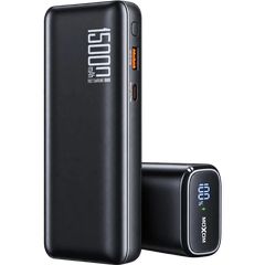 Moxom LX-PB803 Power Bank 15000mAh 45W Fast Charge με LCD Οθόνη & USB-C Black