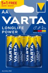 Varta Αλκαλικές Longlife Power Μπαταρίες LR6 AA (6τμχ)