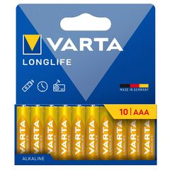 Μπαταρία Αλκαλική Varta Longlife AAA LR03 Mini Minion 10άδα