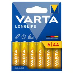 Μπαταρία Αλκαλική Varta Longlife AA LR06 Mini Minion 6άδα
