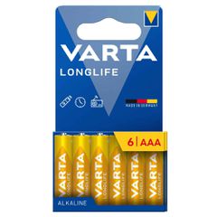 Μπαταρία Αλκαλική Varta Longlife AAA LR03 Mini Minion 6άδα