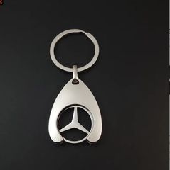 Μεταλλικό μπρελόκ με λογότυπο Mercedes-Benz, χαραγμένο με λέιζερ