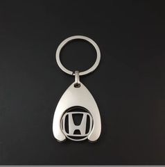 Μεταλλικό μπρελόκ με λογότυπο Honda, χαραγμένο με λέιζερ