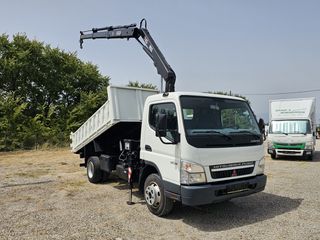 Mitsubishi Canter 2010 7C18  Γερανός Hiab XS 055-2  Ανατρεπόμενη Καρότσα-thumb-1