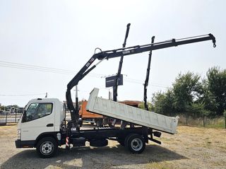 Mitsubishi Canter 2010 7C18  Γερανός Hiab XS 055-2  Ανατρεπόμενη Καρότσα-thumb-4