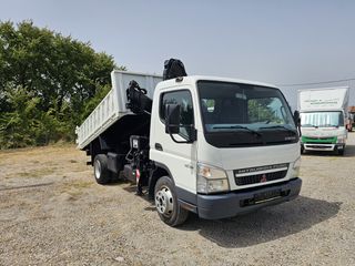 Mitsubishi Canter 2010 7C18  Γερανός Hiab XS 055-2  Ανατρεπόμενη Καρότσα-thumb-6