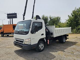 Mitsubishi Canter 2010 7C18  Γερανός Hiab XS 055-2  Ανατρεπόμενη Καρότσα-thumb-8