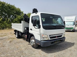 Mitsubishi Canter 2010 7C18  Γερανός Hiab XS 055-2  Ανατρεπόμενη Καρότσα-thumb-9