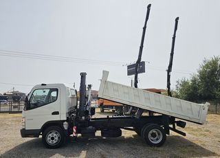 Mitsubishi Canter 2010 7C18  Γερανός Hiab XS 055-2  Ανατρεπόμενη Καρότσα-thumb-14