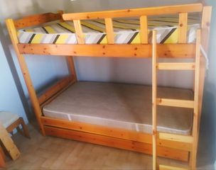 Δωρεάν παράδοση και συναρμολόγηση στη Θεσ/νίκη αποστολή πανελλαδικά κουκέτα χωρίς στρώματα με μεγάλο συρτάρι κάτω απο σουηδικό ξύλο σαν καινούργια